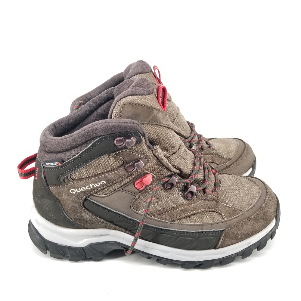 B44 Quechua Decathlon Mens Hiking Boots 100 Mid Brown Mens Size 6